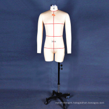 male adjustable men shoulder dress form linen or mannequin tailor half body